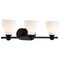 Nuvo Russel - 3 Light Vanity - Matte Black with Satin White Glass 60/8023 - alternate 7